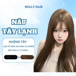 Thuốc Nhuộm Tóc Màu NÂU TÂY LẠNH, KHÔNG TẨY - MOLLY HAIR