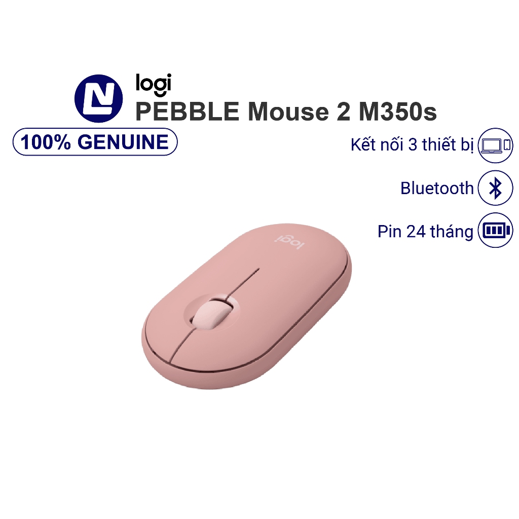 Chuột Không dây Logitech Pebble Mouse 2 M350s kết nối Bluetooth