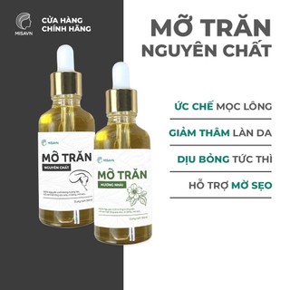  Mỡ trăn nguyên chất hữu cơ   100ML    tẩy lông triệt lông MISA 