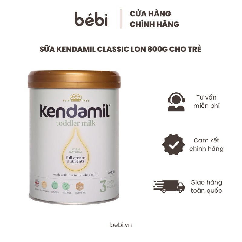 Sữa Kendamil Classic Số 1, 2, 3 - Hộp 800g