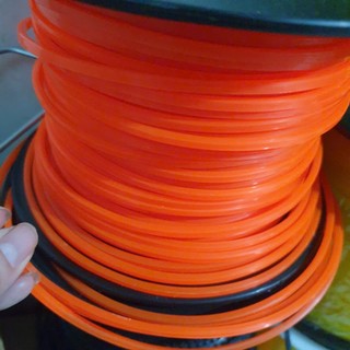 ( 3.5 LY- CƯỚC VUÔNG ) Cước phát cỏ/ dây cước máy cắt cỏ. MÀU CAM