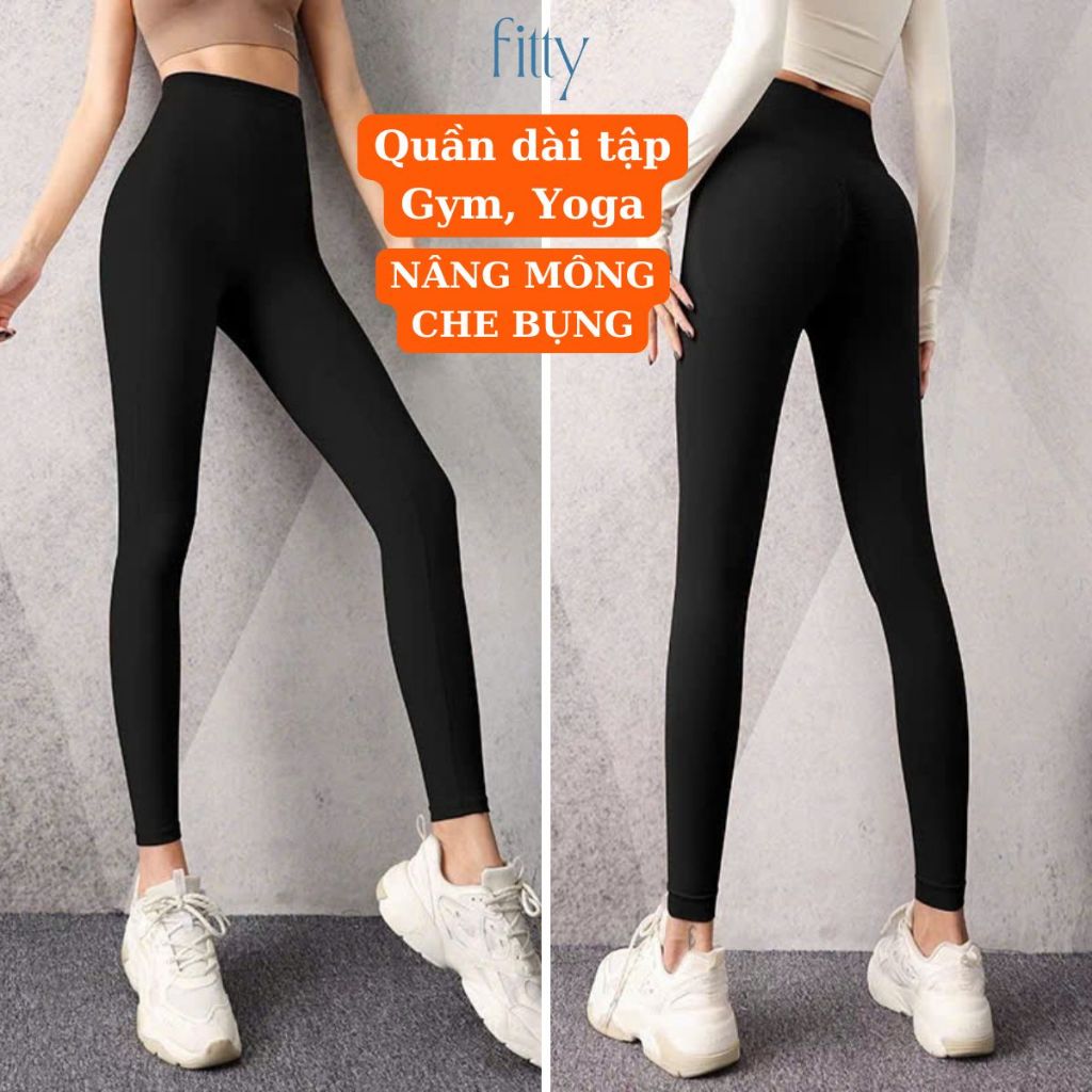 Quần Legging Dài Tập Gym Yoga Nữ, Quần Dài Thể Thao Nữ Cạp Cao Che Bụng Chống Lộ, Nâng Mông Tôn Dáng Eo S22 | BigBuy360 - bigbuy360.vn