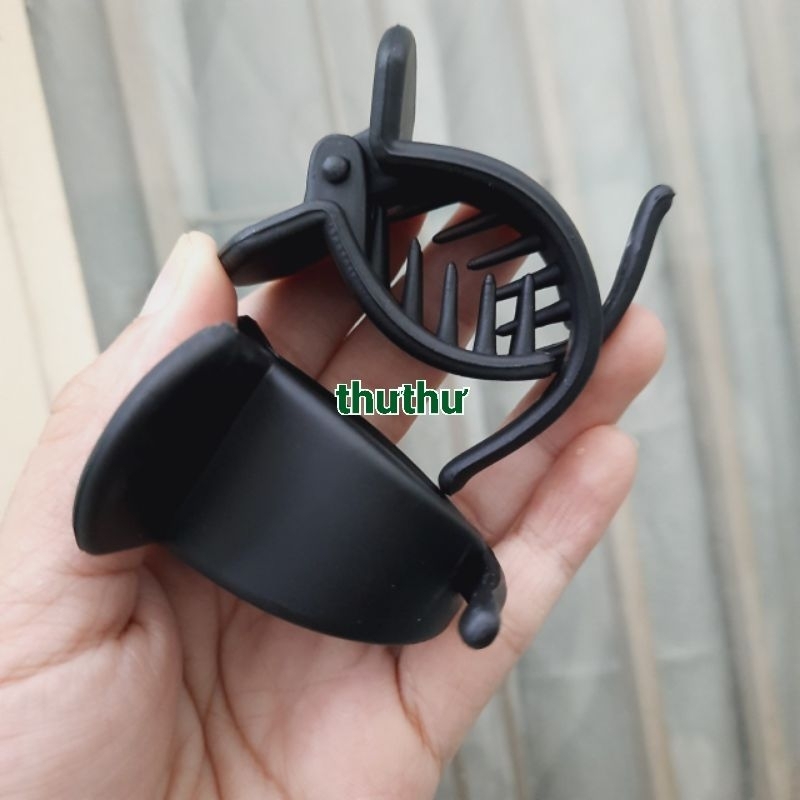 Combo 6 cái Kẹp tóc 2 răng (màu đen nhám)