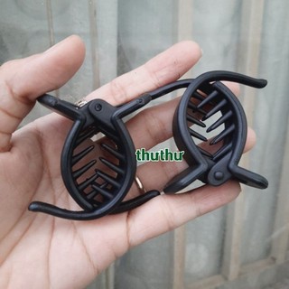 Combo 6 cái Kẹp tóc 2 răng (màu đen nhám)