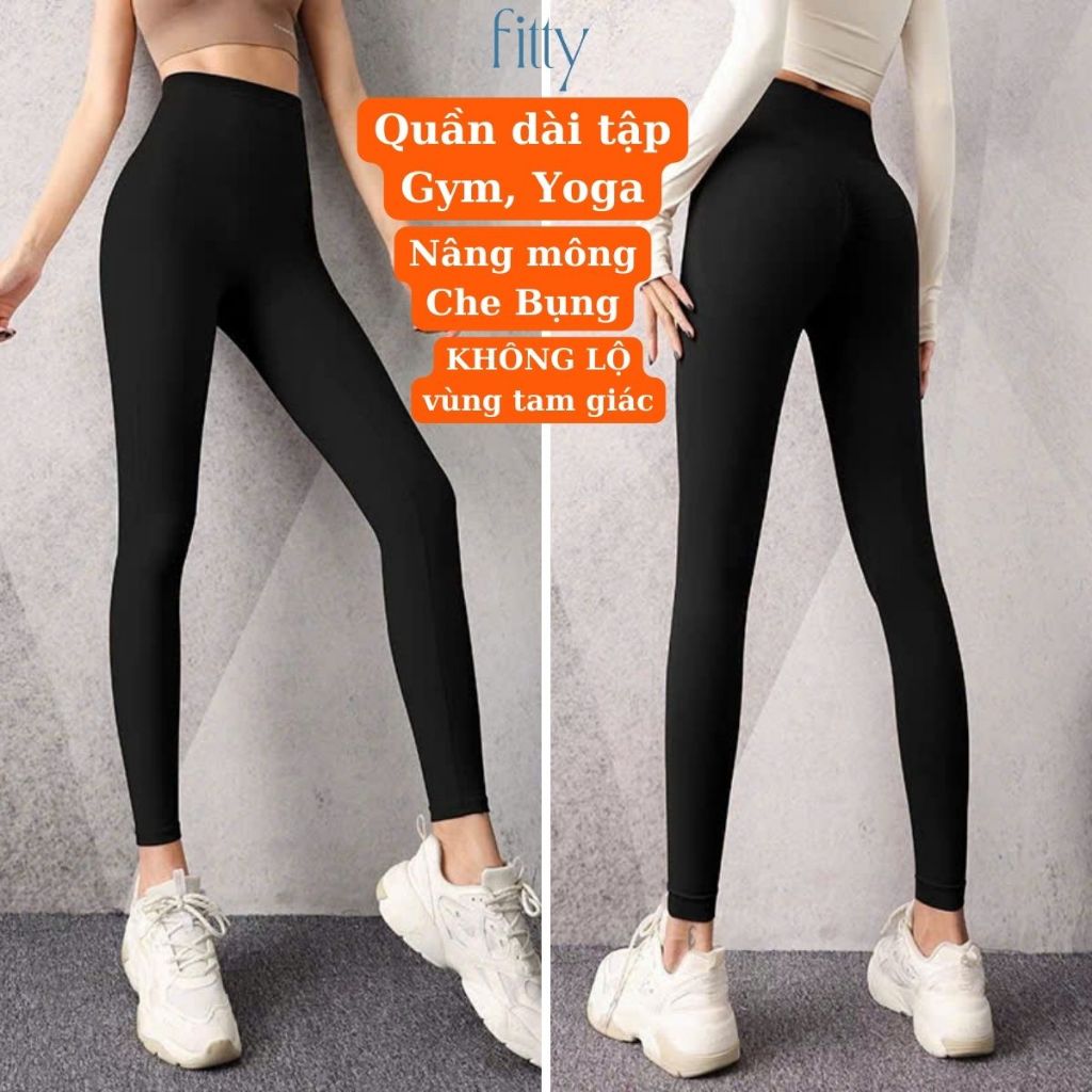 Quần Legging Dài Tập Gym Yoga Nữ, Quần Dài Thể Thao Nữ Cạp Cao Che Bụng Chống Lộ, Nâng Mông Tôn Dáng Eo S22 | BigBuy360 - bigbuy360.vn