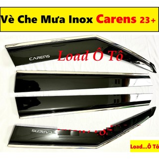 Vè Che Mưa Xe KIA Carens 2025-23 Vè Chỉ Inox Hoặc Đen Cao Cấp Bộ 04 Thanh Vè Che Mưa Sẵn Keo Dán 3M 