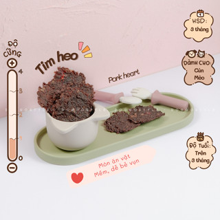 Tim Heo Xay Sấy Khô Doggo Giàu Vitamin B12 B6 Hỗ Trợ Sức Khỏe Snack Bánh Thưởng Cho Chó Mèo 