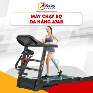 [Hàng Chính Hãng] Máy Chạy Bộ Gấp Gọn A7AB - A7s Kèm Đai Massage Và Tạ Tay - Bảo Hành 5 Năm