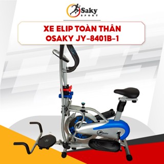   Chính Hãng  Xe Đạp Thể Dục Toàn Thân Elip JY-8401B-1 -Đệm Xoay Eo,2 Cặp Tạ Tay Đồng Hồ Đo Nhịp Tim 