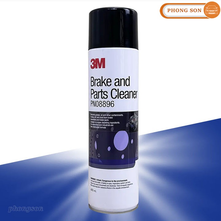 Vệ sinh thắng đĩa ô tô 3M Brake Cleaner 08896 chai 600ml, tẩy rửa dầu mỡ và bụi phanh