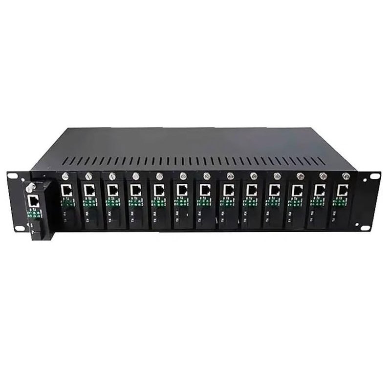 Nguồn tổng Converter quang 14 khe cắm, Khay nguồn tập trung 14 converter quang điện