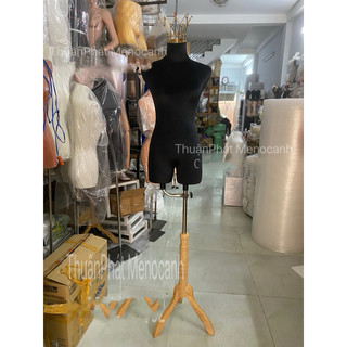 (HOẢ TỐC) manocanh nhung chân gỗ size s (81-61-86) (0 MẶC QUẦN ĐƯỢC)