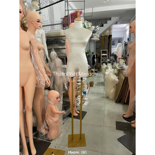 (HOẢ TỐC) manocanh nhung chân sắt vàng (size s)