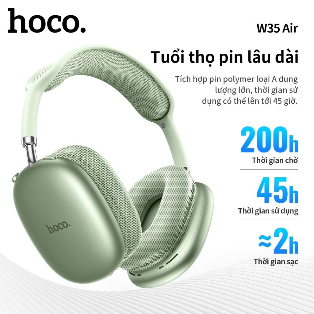 [Tặng bọc tai nghe] Tai nghe chụp tai BLUETOOTH 5.3 Air - Pin trâu - Bass mạnh - Smartcom - W35 | BigBuy360 - bigbuy360.vn
