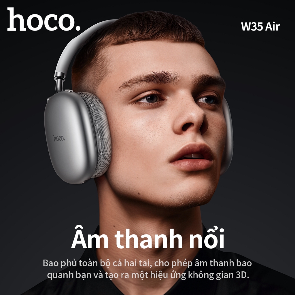 [Tặng bọc tai nghe] Tai nghe chụp tai BLUETOOTH 5.3 Air - Pin trâu - Bass mạnh - Smartcom - W35 | BigBuy360 - bigbuy360.vn