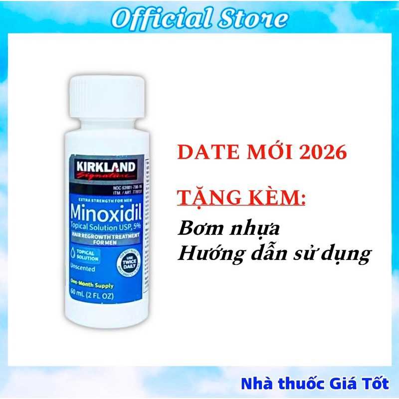 MINOXIDIL KIRKLAND 5% dung dịch mọc râu tóc