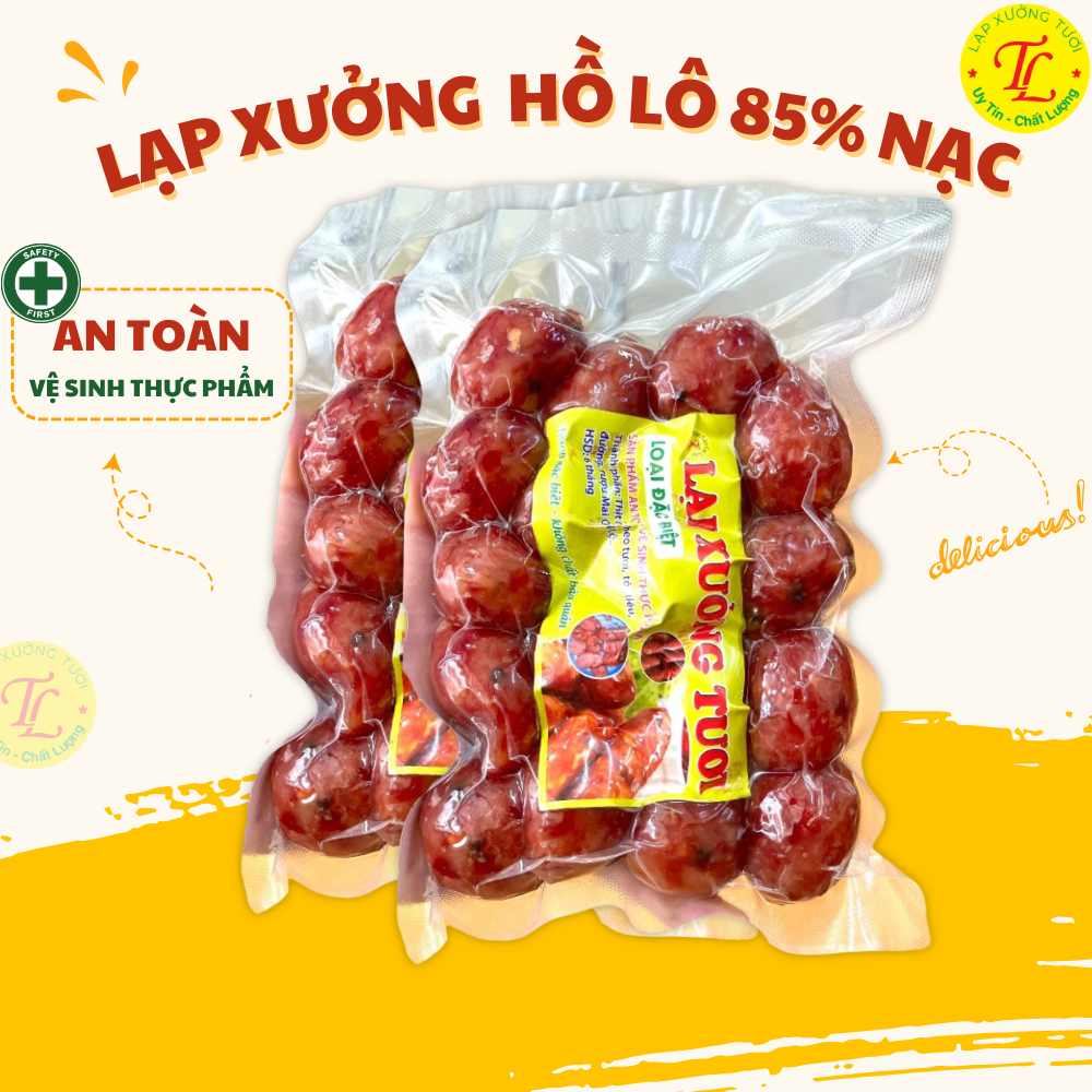LẠP THỊT HỒ LÔ đặc sản Cai Lậy vị mặn ngọt vừa ăn, loại 85% nạc gói 500g và 1kg