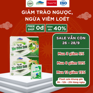 Bột uống thảo dược Tỳ Vị NAM DƯỢC TẢN VIÊN SƠN Hỗ trợ trào ngược, viêm l..oét dạ dày, giảm đau dạ dày (Hộp 20 gói x2.2g)