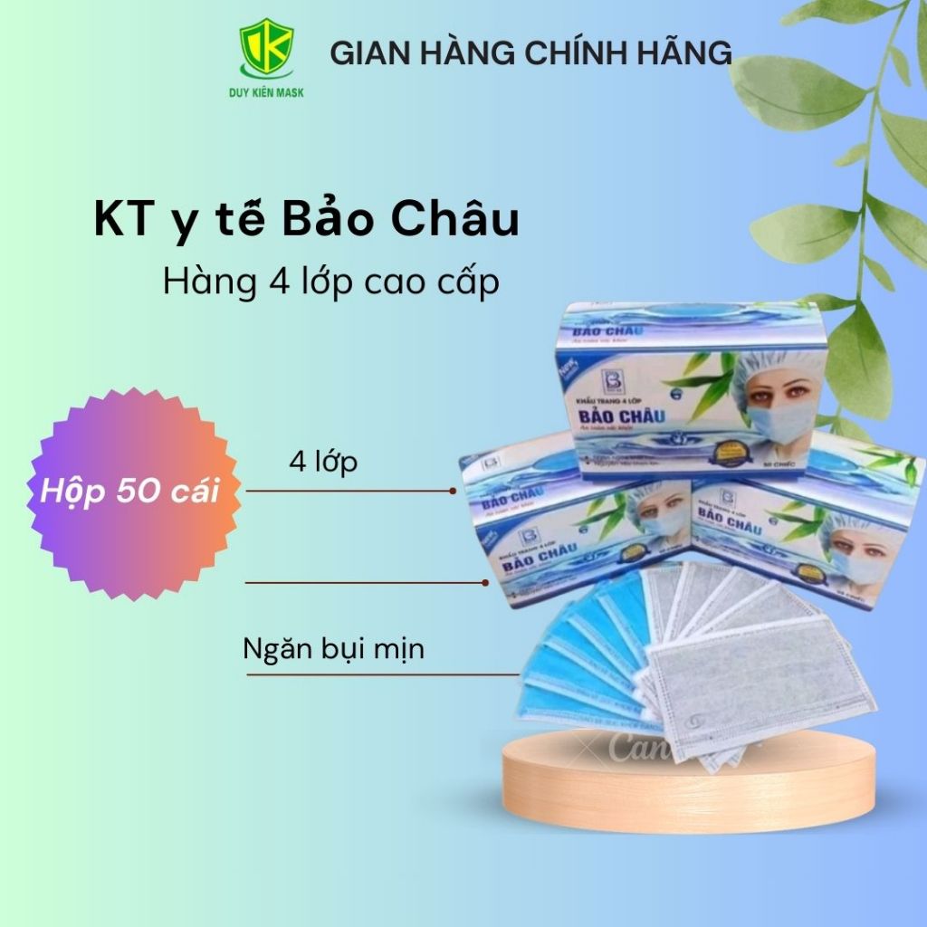 Khẩu trang Bảo Châu (thùng 300 cái)