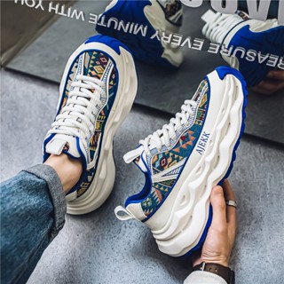 Giày Thể Thao Nam Đế Đôn Cao 6cm Cá Tính, Giày Thể Thao Nam Đế Bằng Chất Vải Thổ Cẩm cao cấp BN26