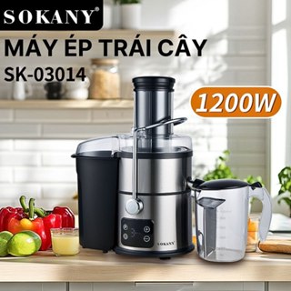 Máy ép trái cây đa năng SOKANY công suất cao lên đến 1200W, ép được trái cây hoa quả nhanh chóng - SK03014