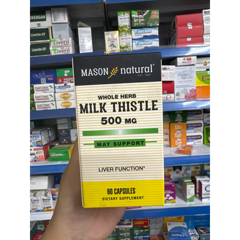 Mason Natural Milk Thistle 500mg Lọ 60 Viên NK