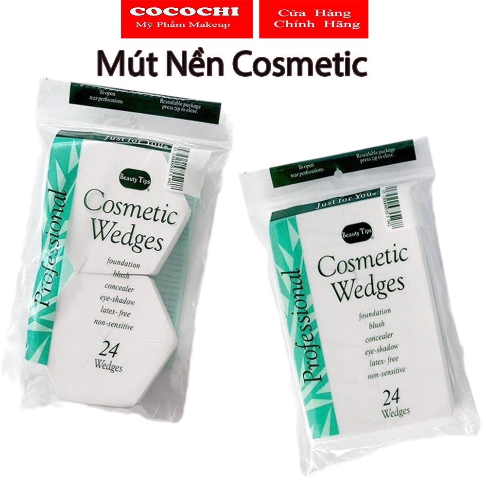 Mút Đánh Nền Cosmetic Wedges 12 miếng , 24 Miếng
