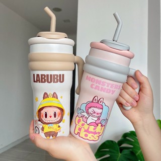  Ly giữ nhiệt Labubu NIUMI dung tích 700ml xinh xắn dành cho bé đi học tặng kèm charm và cọ bình 