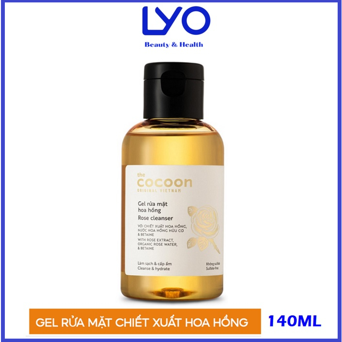 Gel rửa mặt hoa hồng cocoon  - 140ml