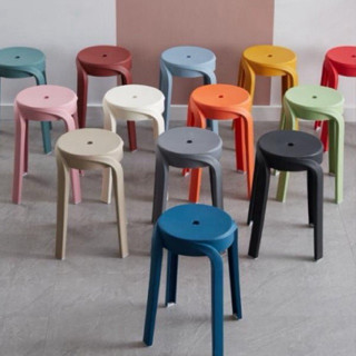 Ghế đôn nhựa, ghế đẩu nhựa đúc decor phòng khách phòng trà quán trà chanh nhà hàng khách sạn (không có chân chống trượt)