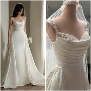 Đầm maxi cưới TRIPBLE T DRESS cho dâu đi bàn nhẹ nhàng - size S/M/L