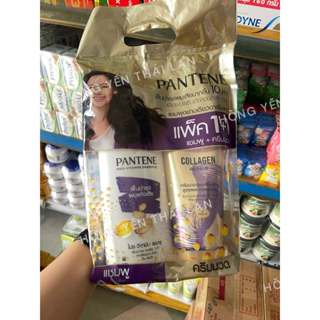 [Nội địa Thái] 01 Cặp Dầu gội + Dầu xả Pantene Thái Lan 380ml phục hồi, nuôi dưỡng tóc, mượt tóc