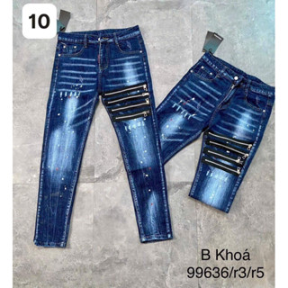 Quần jean nam Dsquared2 khoá lệch cao cấp mới nhất_shop tự chụp