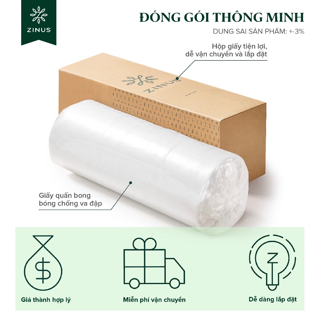 Nệm Lò Xo Độc Lập Với 3 Tầng Foam Hỗ Trợ 25cm - 10in Euro Top OPP Pocket Spring Mattress | BigBuy360 - bigbuy360.vn
