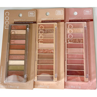  Bảng Phấn mắt Coou 11 ô Daiso Nhật Bản với 3 bảng màu 