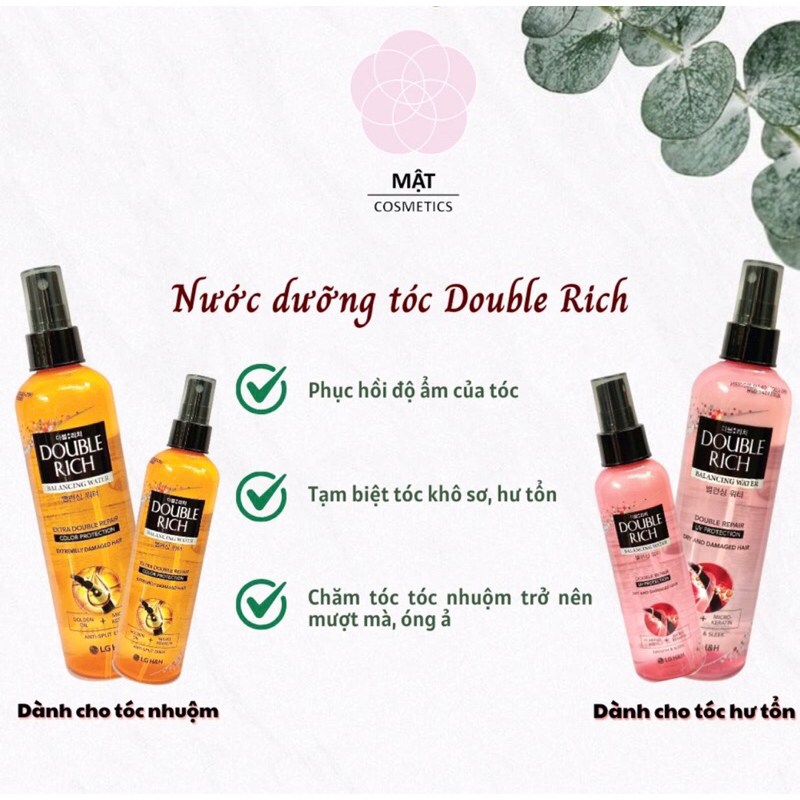 Nước xịt dưỡng tóc Double Rich