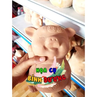 [Bình Dương - Hỏa tốc] Heo đất chưa sơn, heo đất nung chưa vẽ, vẽ heo đất