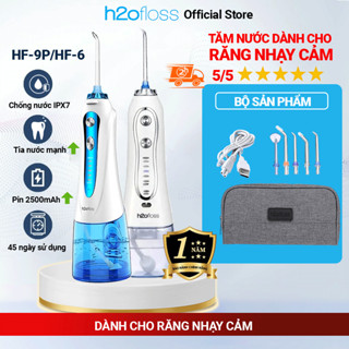 [HÀNG CHÍNH HÃNG] Máy tăm nước H2OFLOSS HF-9P/HF-6/HF-10 mini xịt sạch khuẩn chống nước IPX7 pin 2500mAh