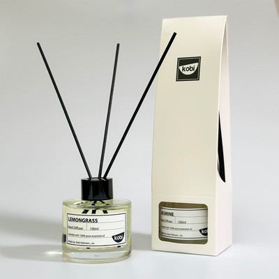 Lọ tinh dầu thơm phòng que mây Kobi Reed Diffuser 100ml nhiều mùi hương cao cấp