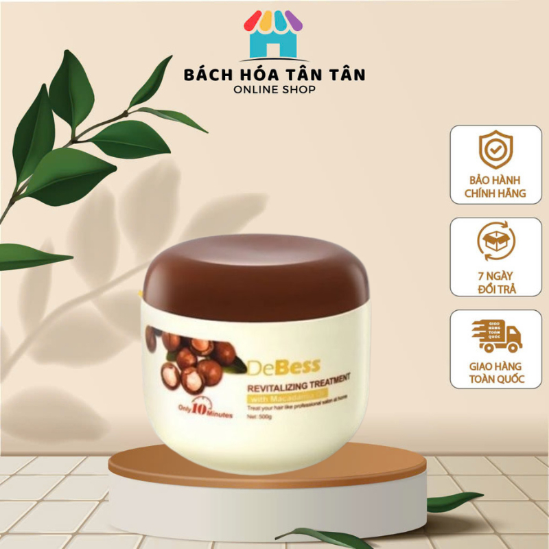 Kem Ủ Tóc  DEBESS MACADAMIA 500G Chiết Xuất Từ Tinh Dầu Mắc-ca Giàu Dinh Dưỡng