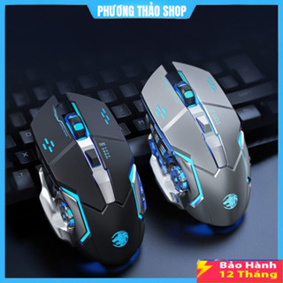 Chuột Gaming Không Dây Dành Cho Game Thủ Click Không Gây Tiếng Ồn Có Đèn LED Chơi Game Cực Đã Bảo Hành 12 Tháng.