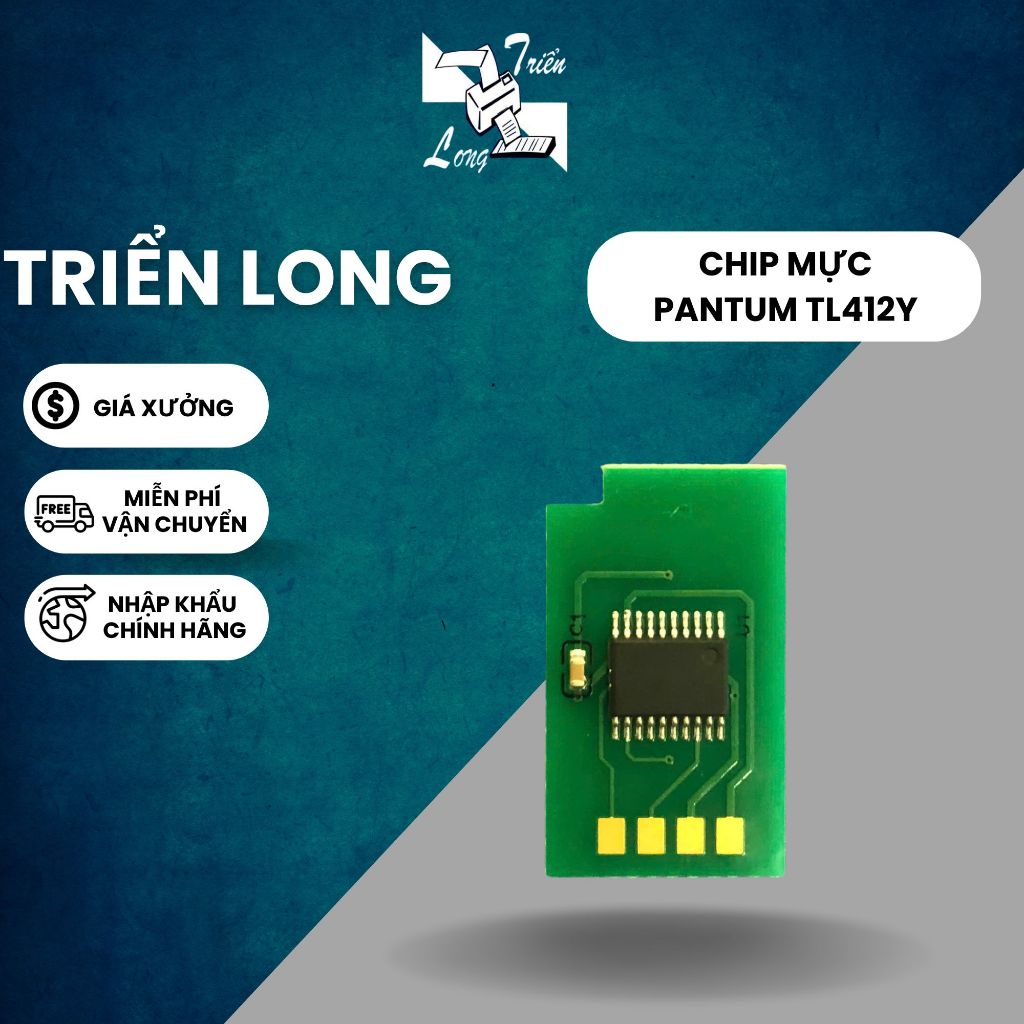 Chip mực Pantum DL-412Y/EXCHN dùng cho máy Pantum P3012D | M6702DW | M7102DW | P3302DW DL410