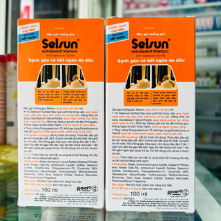 Dầu Gội Sạch Gàu và Hết Ngứa Da Đầu Selsun - chai 100ml