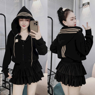 [Ảnh Thật] Áo Khoác Nhung Tăm Thêu Logo Sọc Nón và Lưng Nón 2 Lớp To Rộng Áo Khoác Đi Nắng Form Đẹp Chất Nỉ Mịn