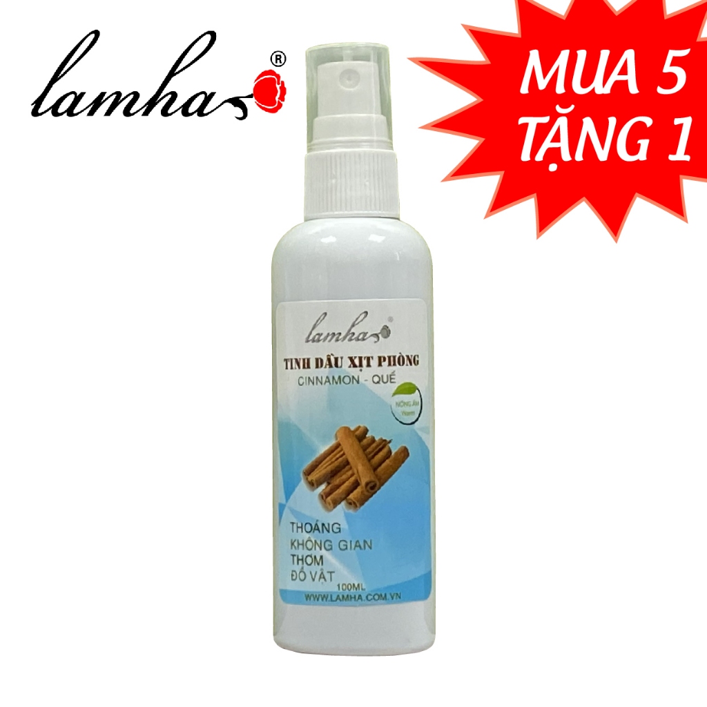 Tinh dầu xịt phòng Quế LAMHA 100ml