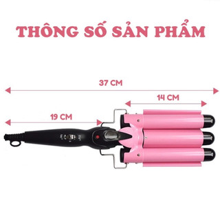 Máy uốn tóc xoăn sóng 3 trục dập sóng nước, máy uống làm tóc đẹp chuẩn salon GM 325