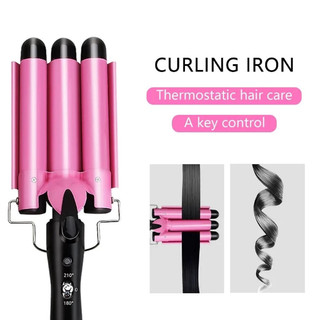 Máy uốn tóc xoăn sóng 3 trục dập sóng nước, máy uống làm tóc đẹp chuẩn salon GM 325
