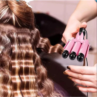 Máy uốn tóc xoăn sóng 3 trục dập sóng nước, máy uống làm tóc đẹp chuẩn salon GM 325
