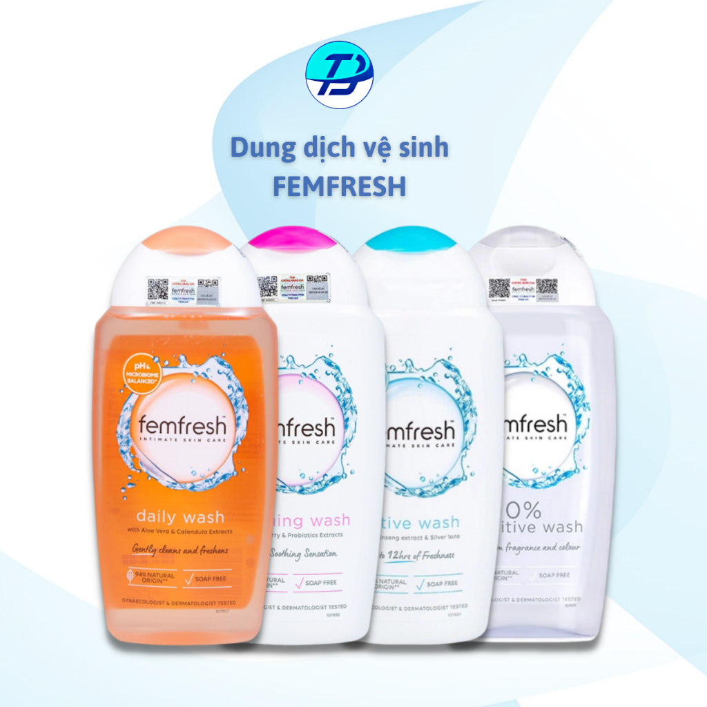 Dung Dịch Vệ Sinh Phụ Nữ Femfresh - Dung Dịch Vệ Sinh Làm Sạch Dưỡng Ẩm