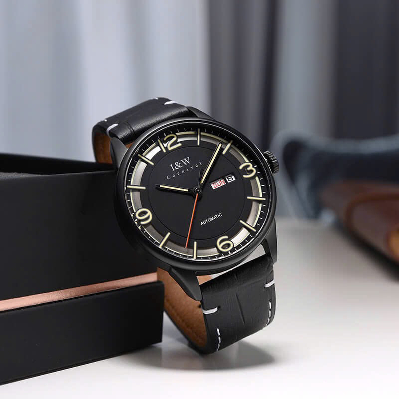 [Chính Hãng 100%] Đồng Hồ Nam IW Carnival IW578G (578) Máy Cơ (Automatic) Kính Sapphiare Siz 41 Dây 